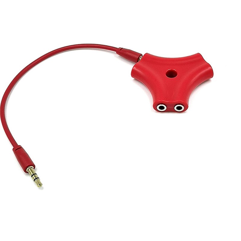 3.5mm Headphone Earphone Stereo Audio Splitter 1 Male to 5