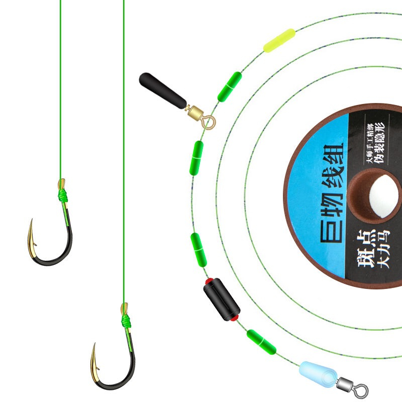 大力马鱼线主线组绑好巨物大物钓鱼pe斑点线组成品套装全套带鱼钩