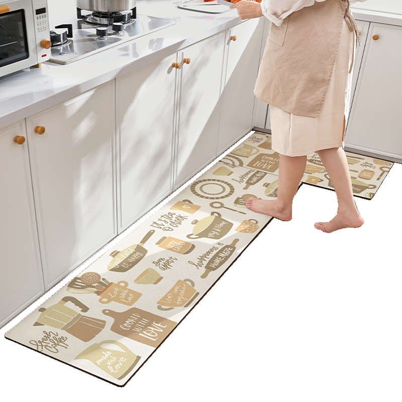 厨房地毯防水防油免清洗长条家用防滑垫耐脏耐磨防潮垫子2025新款,居家布艺,厨房地垫,淘宝优惠券,粉丝福利购,淘宝优惠卷
