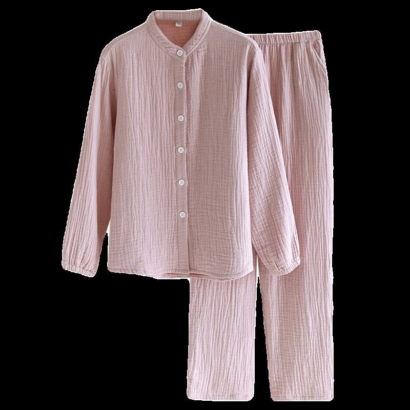 四层纱布情侣睡衣男女士春秋宽松大码透气吸汗家居服长袖套装,女士内衣/男士内衣/家居服,睡衣/家居服套装,淘宝优惠券,粉丝福利购,淘宝优惠卷