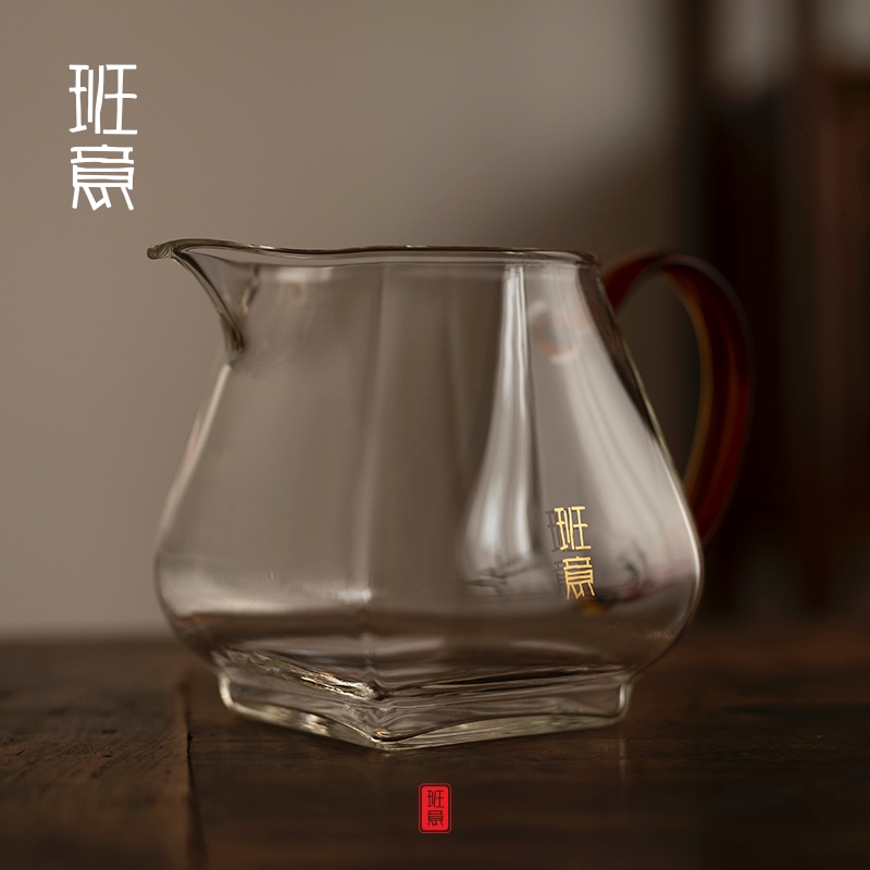 班意 公道杯 公杯 分茶器 分茶匀杯 茶海 纯手工高硼硅耐热玻璃