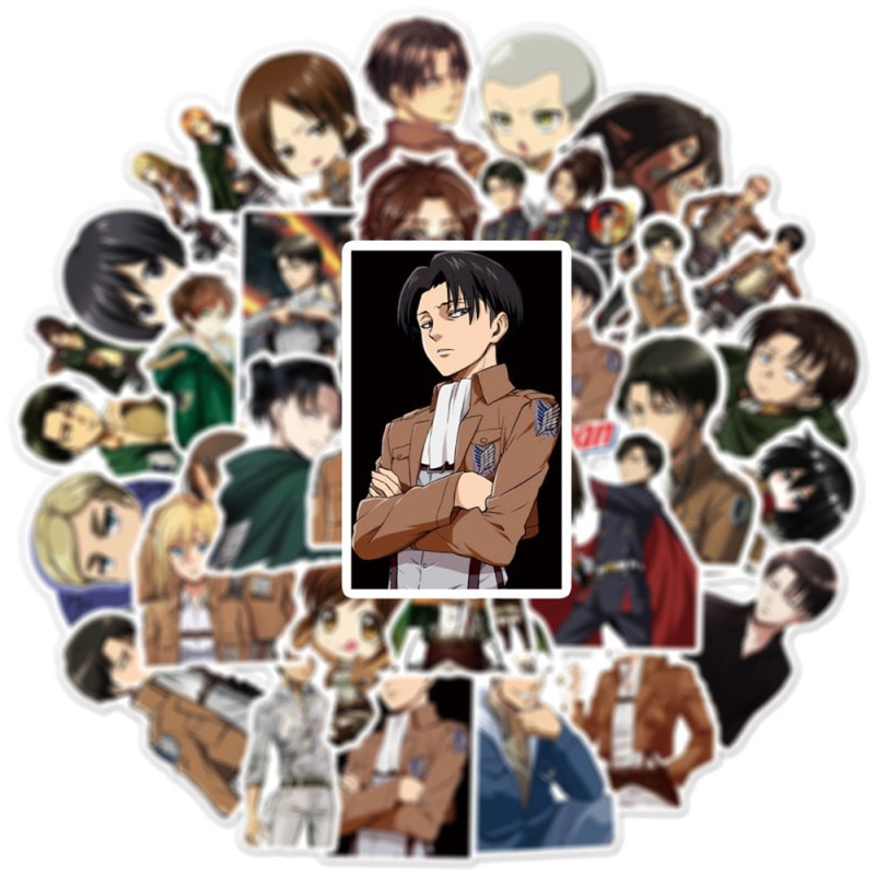10/40/50Pcs Attack on Titan Cartoon Diy Stickers Decoration