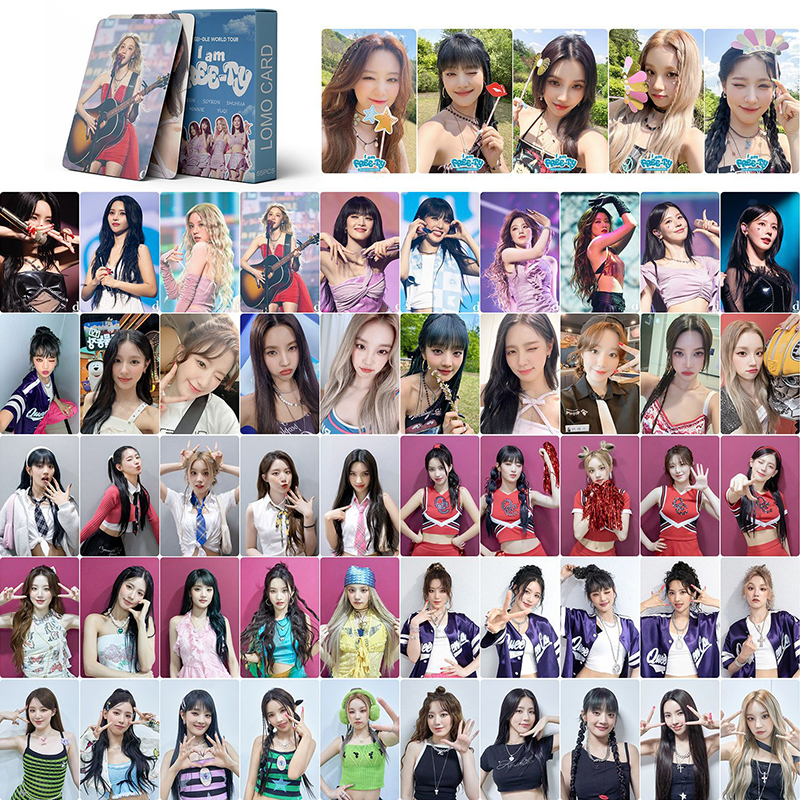 推荐55pcs/set Kpop GIDLE INEVER DIE Lomo Cards(G)I-DLE Albu