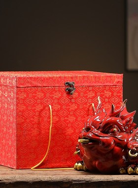 陶瓷招财金蟾摆件桌面大号家居客厅办公室三足蟾蜍茶台茶桌茶宠