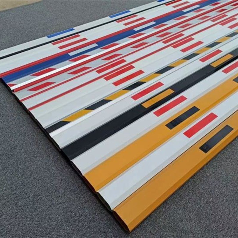 道闸挡车器升降杆八角红白黄黑直杆100 45 50 8045MM伸缩杆挡车杆