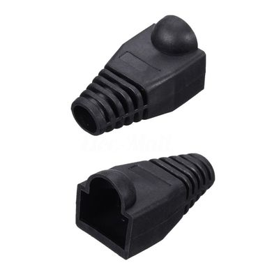 推荐50x Plastic Boot Cap  Head for RJ45 Cat5/6 Cable Modular