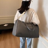 旅行包男大容量时尚 编织手提包商务出差行李包潮流旅行包女待产包