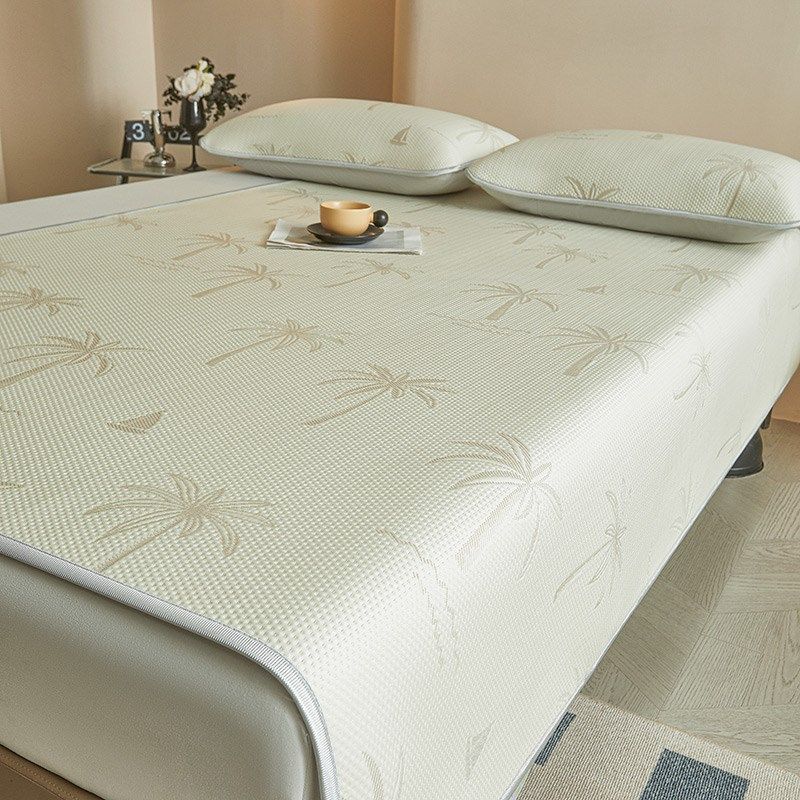 2025新款PE凉感丝夏季凉席冰丝席可水洗三件套夏天空调软席子床笠,床上用品,冰丝席,淘宝优惠券,粉丝福利购,淘宝优惠卷