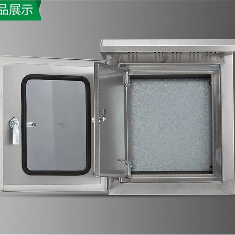 户外双层门不锈钢配电箱内外门防雨按钮控制箱室外防水配电柜定做