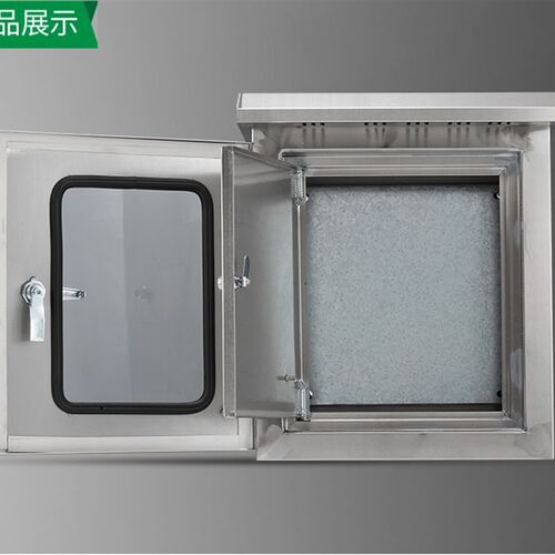 户外双层门不锈钢配电箱内外门防雨按钮控制箱室外防水配电柜定做