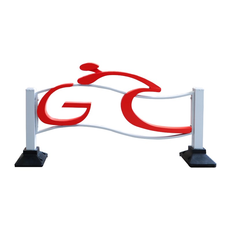 定制城市道路锌钢共享单车隔离非机动车道护栏交通安全防撞栏杆