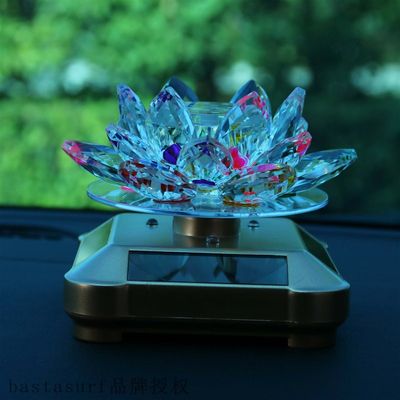 推荐Lotus car ornaments, solar car interior accessories, car