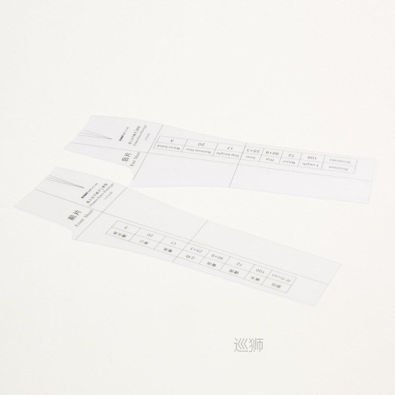 14 Women Pant Ruler for Doll Small Women's Trousers Prototy