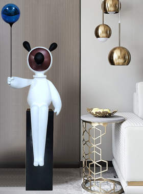 卡通可爱吹气球雕塑摆设样板房售楼处创意落地工艺品艺术装置摆件