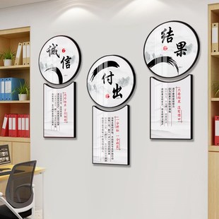 办公室挂画公司企业文化形象墙过道走廊楼梯会议室励志标语装饰画