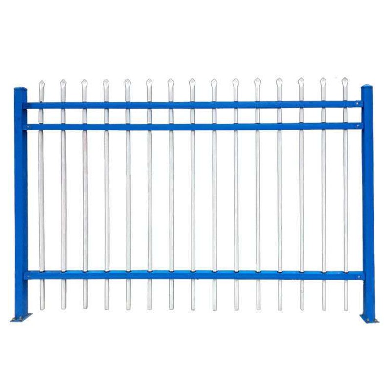 热镀锌钢护栏铁艺围栏栅栏厂区铁艺栏杆隔离栏庭院篱笆农村围墙门