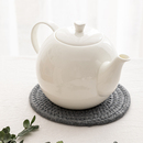 现货速发纯白陶瓷大号高温泡茶壶过滤冷水壶骨质瓷咖啡壶家用茶壶