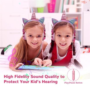 Funny Kids Headset Colorful Diamond nicorn Headphones Music