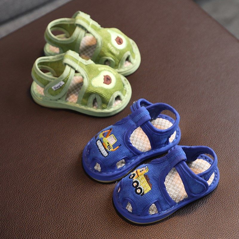 春夏季儿童布艺凉鞋0-4岁宝宝男童女童可爱卡通亚麻垫室内家居鞋,童鞋/婴儿鞋/亲子鞋,凉鞋,淘宝优惠券,粉丝福利购,淘宝优惠卷