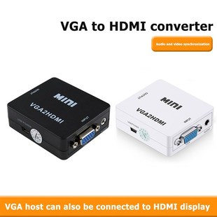 HW-2107 VGA 3.5mm to HDMI Converter 1080P Video Audio Adapte