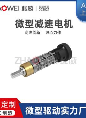 金属6mm空心杯电机电视旋转升降摄像头模组2级齿轮箱23减速比
