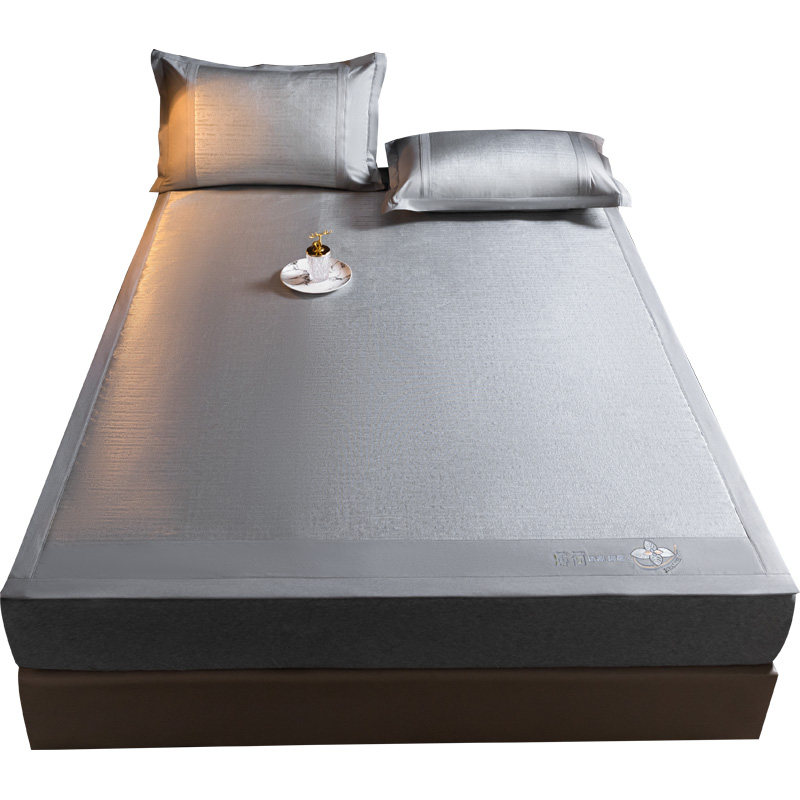 夏季包边凉席三件套夏天席子空调席冰丝凉席软席子床席草席冰藤席,床上用品,冰丝席,淘宝优惠券,粉丝福利购,淘宝优惠卷