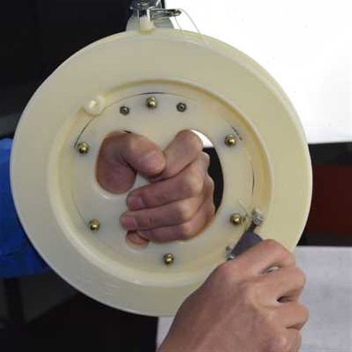 风筝线盘带线转轮专用手把滑轮带刹车过线器防倒转手摇绕线轮配件