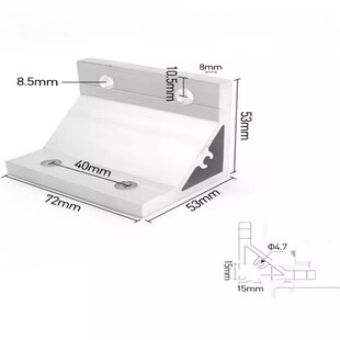 角码4040加厚铝角码90°强力挤压铝角件4080铝型材连接件加强角铝