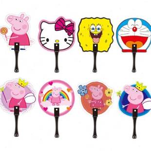 2023广告扇定制卡通小扇子定做1000把宣传扇团扇折扇招生扇子印刷