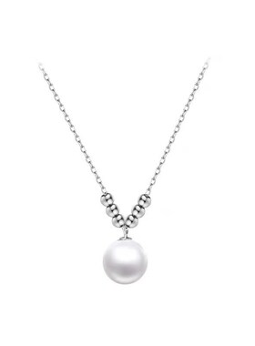 925镀银珍珠项链2023新款爆款女轻奢小众设X计颈链锁骨链