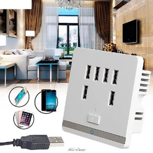 Wall socket Power 速发3.4A Outlet Port USB Charger Socket