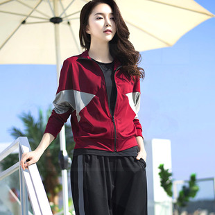 运动套装女瑜伽服时尚秋冬款晨跑步速干大码宽松健身服韩