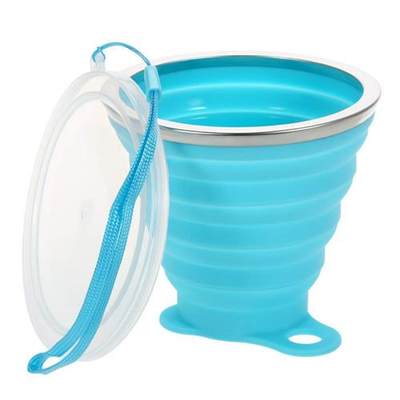 推荐Folding Cups 270ml BPA FREE Food Grade Water Cup Travel