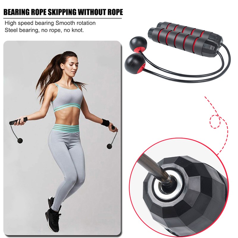 推荐Jump Rope Cordless Skipping For Fitness No Tangles Wirel