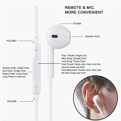 Wired Lightning earphones for iPhone 7 8 8P X XR XS Max HiFi