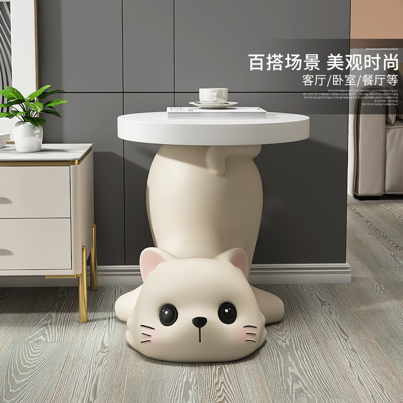 大型猫咪茶几客厅落地摆件家居饰品床边托盘电视柜沙发旁乔迁礼物,家居饰品,落地摆件,淘宝优惠券,粉丝福利购,淘宝优惠卷