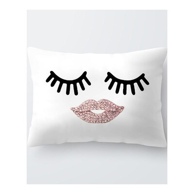 30x50cm Pillow Cases Beautiful Eyes Print Eyelash Out Soft V