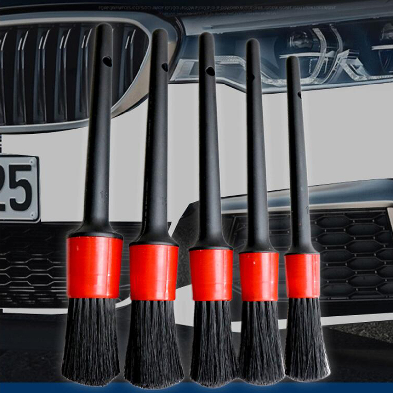 速发5Pcs Car Detailing Brush Set Detail Cleaning Wheels Eng