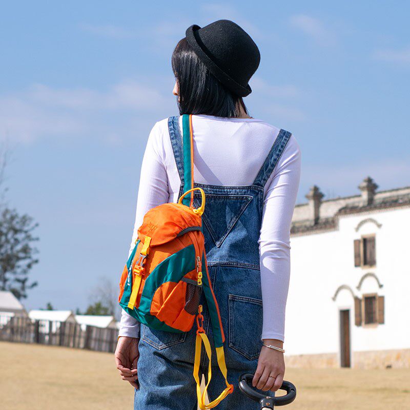 旅行小背包女2024新款时尚户外轻便双肩斜挎两用包迷你双肩包旅游