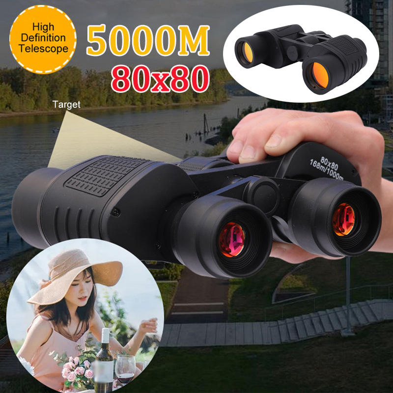 速发80x80 Night Binoculars 5000 M High Power Binoculars Prof