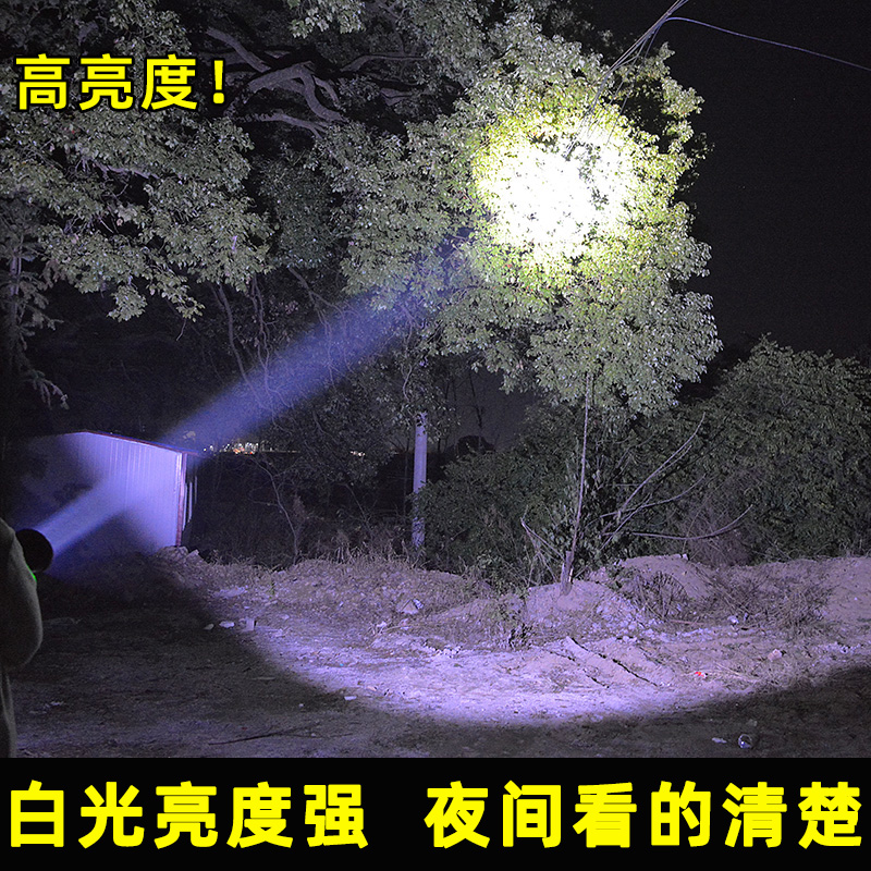强光led头灯可充电超亮远射矿灯后置锂电头戴灯户外防.水赶海电筒