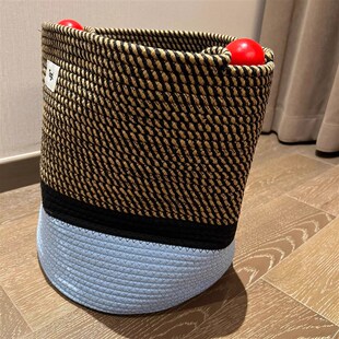 可爱棉绳脏衣篮卧室阳台儿童玩具衣物大容量收纳筐脏衣收纳脏衣篮