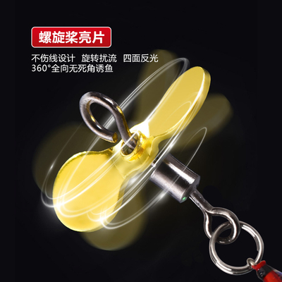 改装螺旋桨亮片孑孓钩涂胶若虫z路亚马口白条罗非大眼鳊赤眼鳟鱼