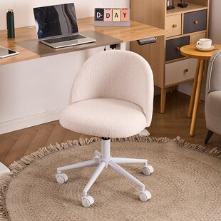 奶油风公主化妆椅女生主卧室房间简约美甲椅子靠背网红梳妆台凳子