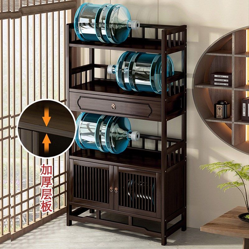 家用收纳柜新中式博古架茶具展示柜客厅茶叶柜多宝阁置物架非实木,收纳整理,收纳柜,淘宝优惠券,粉丝福利购,淘宝优惠卷