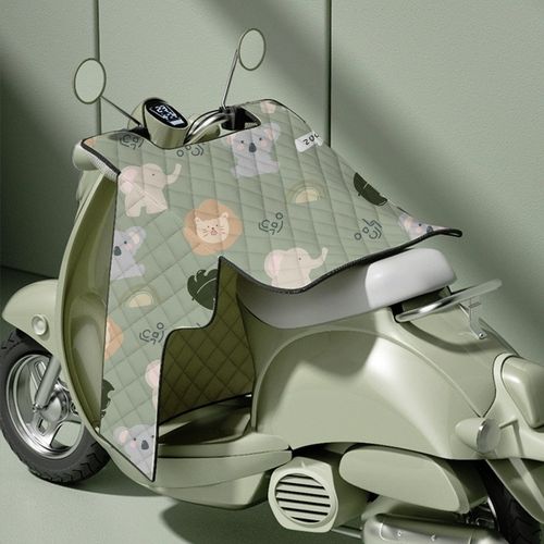 亲子电动车挡风被防晒四季通用电瓶车春秋防雨防风罩风挡防水母子