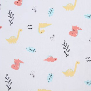 新品卡通印花全棉汗布 精梳单面布隔尿垫 纯棉婴幼儿针织面料