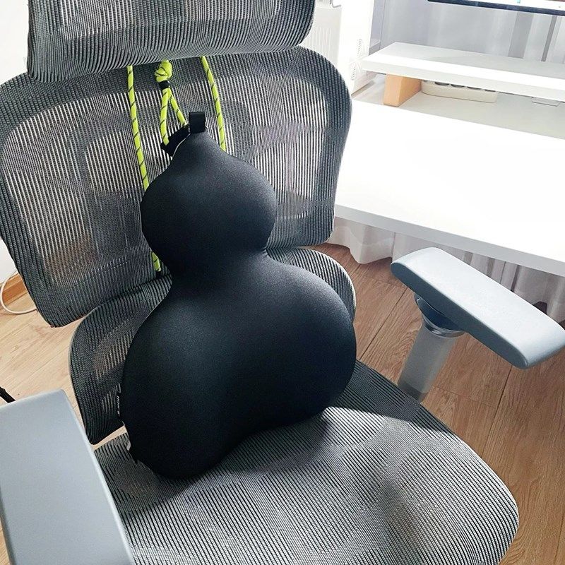 人体工学护腰靠枕椅子办公室工位久坐神器腰部支撑拖靠背靠垫一体,居家布艺,床头靠垫,淘宝优惠券,粉丝福利购,淘宝优惠卷