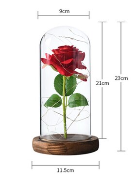 Valentines Day Gift Girlfriend Love Gift Rose LED Light Flow