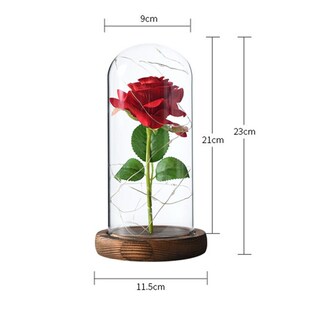 Valentines Day Gift Girlfriend Love Gift Rose LED Light Flow